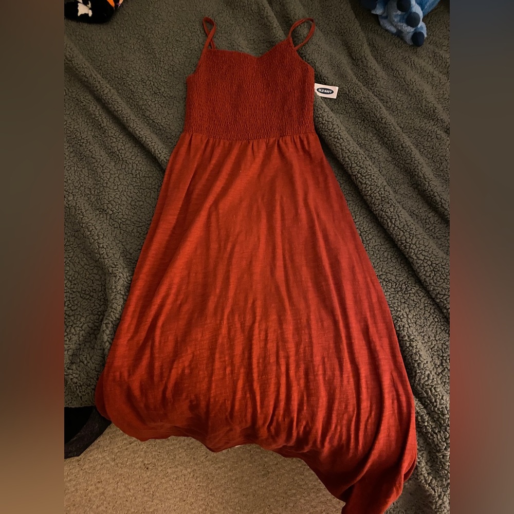 Burnt Orange Long Dress